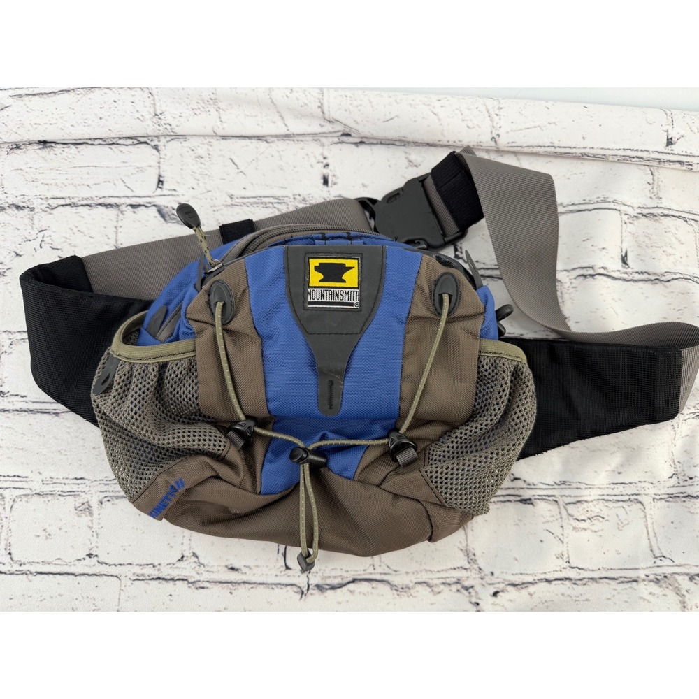 Mountainsmith Kinetic II Lumbar Pack Blue Brown Hiking Waist Bag Fanny Pack